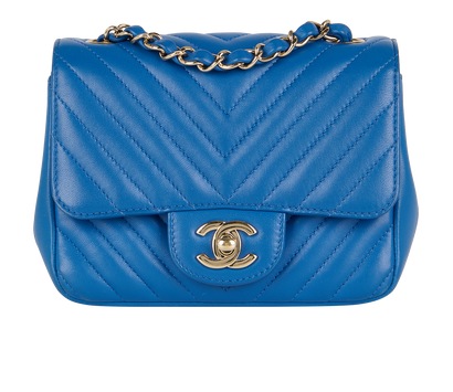 Mini Chevron Single Flap, front view